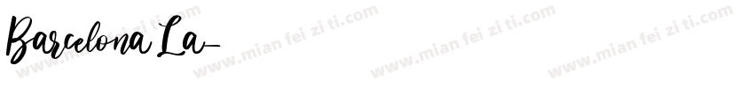 Barcelona La字体转换